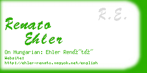 renato ehler business card